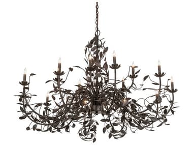 Meyda Pear Leaf 15-Light Oil Rubbed Bronze Chandelier MY267570