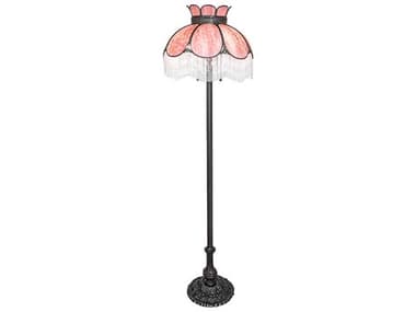 Meyda Annabelle Pink Art Glass Floor Lamp MY270027