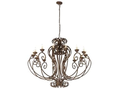 Meyda Fernando 14-Light Antiquity Bronze Traditional Chandelier MY270773