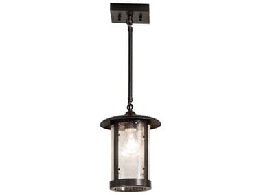 Meyda Fulton 1-Light Craftsman Brown Outdoor Hanging Light MY271568