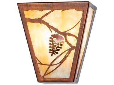 Meyda Whispering Pines 3-Light Vintage Copper Wall Sconce MY272495