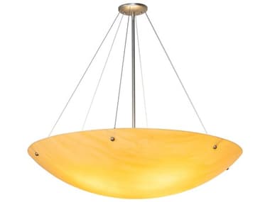 Meyda Cypola 4-Light Nickel Bronze Bowl Semi Flush Mount MY273687