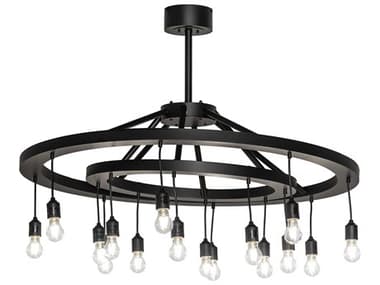 Meyda Donner 16-Light Solar Black Chandelier MY273996