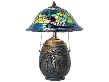 Meyda Loon Stained Glass Table Lamp MY274250