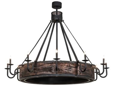 Meyda Costello 12-Light Costello Black Chandelier MY274391