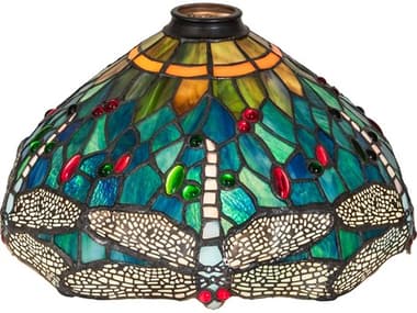 Meyda Tiffany Hanginghead Dragonfly Lakeside Blue Pond Green Shade MY274532