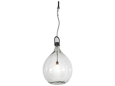 Meyda Euri Tanta 1-Light Textured Black Pendant MY274843