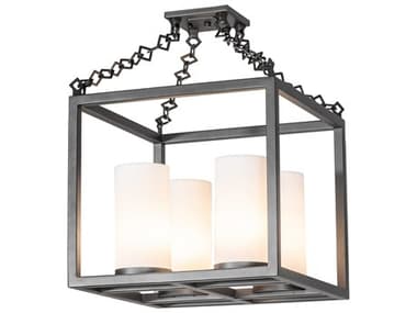 Meyda Kitzi 4-Light Wrought Iron Semi Flush Mount MY275874