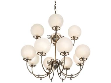 Meyda Revival 12-Light Antique Brass Chandelier MY276940