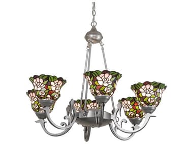 Meyda Begonia 6-Light Light Sandstone Chandelier MY277040