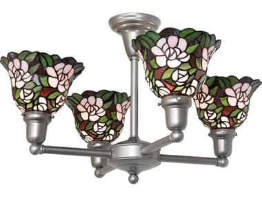 Meyda Begonia 4-Light Light Sandstone Chandelier MY277046