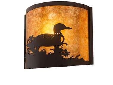 Meyda Loon 1-Light Oil Rubbed Bronze Wall Sconce MY277830