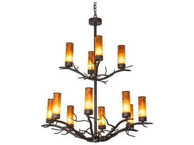 Meyda Winter Solstice 12-Light Oil Rubbed Bronze Chandelier MY278811