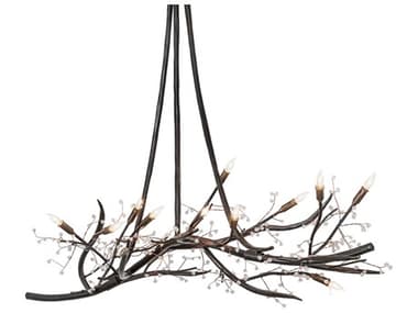 Meyda Winter Solstice 11-Light Dark Burnished Antique Copper Island Pendant MY279226