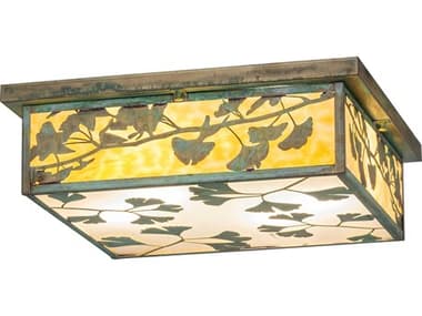 Meyda Hyde Park 4-Light Verdigris Outdoor Wall Light MY279472