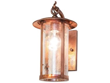 Meyda Fulton 1-Light Vintage Copper Outdoor Wall Light MY280202