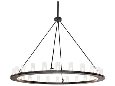 Meyda Loxley 24-Light Solar Black Chandelier MY280227