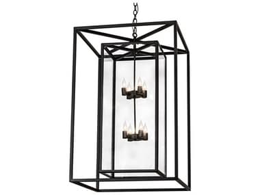 Meyda Kitzi Box 8-Light Solar Black Pendant MY280309