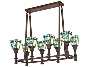 Meyda Prairie Wheat 8-Light Cafe Noir Island Pendant MY280443