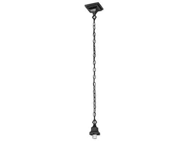 Meyda Mission 1-Light Solar Black Mini Pendant MY281144