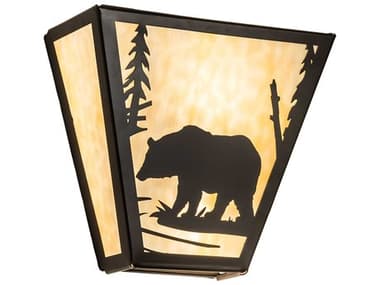 Meyda Bear Creek 2-Light Timeless Bronze Wall Sconce MY284459