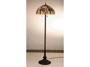Meyda Lilac Stained Glass Floor Lamp MY30768