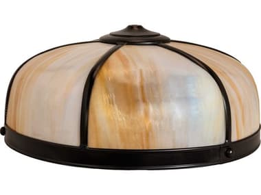 Meyda 18" Brown / Beige Glass Shade MY52048