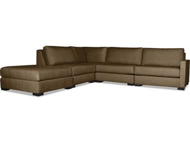 Nativa Interiors Chester 5 - Pieces RAF " Wide Fabric Upholstered Sectional Sofa with Ottoman NAISECCHSTAR15PC