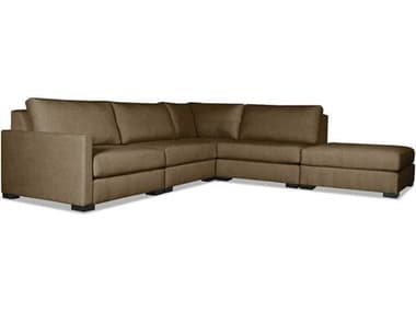 Nativa Interiors Chester 5 - Pieces LAF " Wide Fabric Upholstered Sectional Sofa with Ottoman NAISECCHSTAR25PC