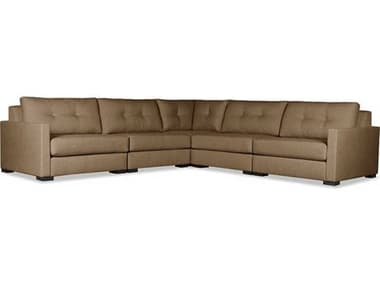 Nativa Interiors Chester Buttoned 5 - Pieces " Wide Fabric Upholstered Sectional Sofa NAISECCHSTBTNAR65PC