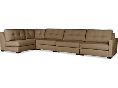 Nativa Interiors Chester Buttoned 5 - Pieces RAF " Wide Fabric Upholstered Sectional Sofa NAISECCHSTBTNUL35PC