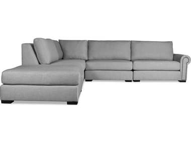 Nativa Interiors Sylviane Fabric 5 - Pieces Modular Sectional Sofa with Ottoman NAISECSYLVAR15PCPFGREY