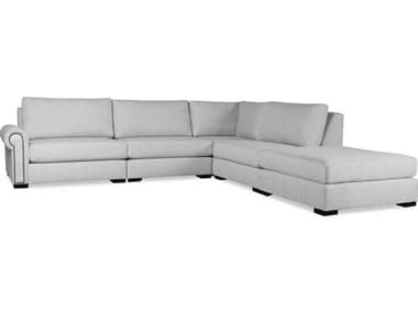 Nativa Interiors Sylviane Fabric 5 - Pieces Modular Sectional Sofa with Ottoman NAISECSYLVAR25PCPFGREY