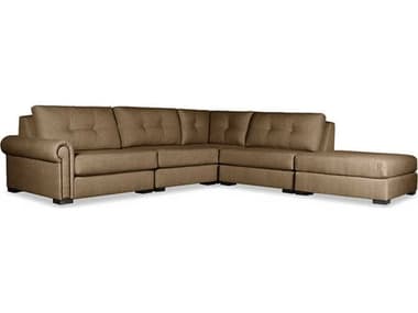Nativa Interiors Sylviane Buttoned 5 - Pieces LAF Sectional Sofa with Ottoman NAISECSYLVBTNAR25PC