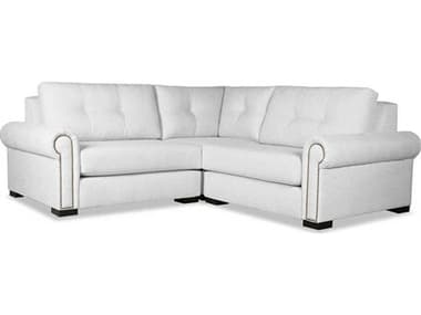 Nativa Interiors Sylviane Buttoned Fabric 3 - Pieces Modular Sectional Sofa NAISECSYLVBTNAR33PCPFWHITE