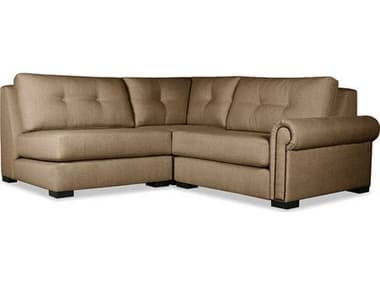 Nativa Interiors Sylviane Buttoned Fabric 3 - Pieces Modular Sectional Sofa NAISECSYLVBTNAR43PCPFBROWN