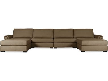 Nativa Interiors Sylviane 6 - Pieces Sectional Sofa with Double Ottoman NAISECSYLVUL16PC