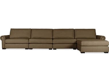 Nativa Interiors Sylviane Fabric 5 - Pieces Modular Sectional Sofa with Ottoman NAISECSYLVUL25PCPFBROWN