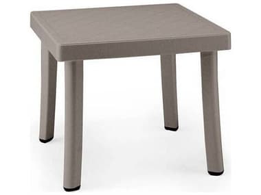 Nardi Rodi Fiberglass Resin Tortora 18'' Wide Square Side Table NAR4005010000