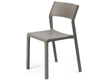 Nardi Trill Fiberglass Resin Tortora Stackable Bistro Side Chair NAR40253.10.000
