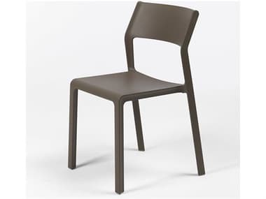 Nardi Trill Fiberglass Resin Bianco Tobacco Bistro Side Chair NAR40253.53.000