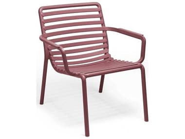 Nardi Doga Fiberglass Resin Marsala Stackable Relax Lounge Chair NAR4025621000