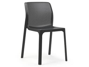Nardi Bit Fiberglass Resin Antracite Stackable Dining Side Chair NAR40328.02.000