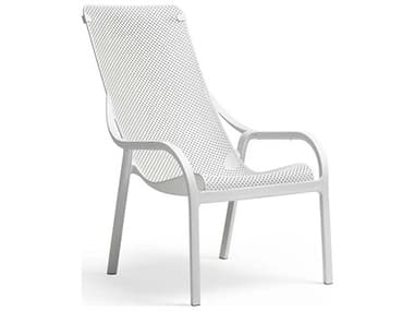 Nardi NET Fiberglass Resin Bianco Stackable Lounge Chair NAR4032900000