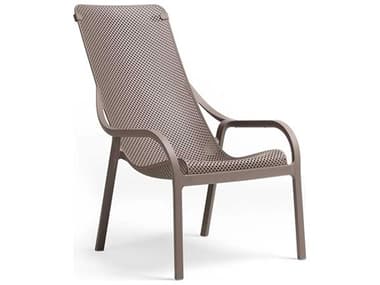 Nardi NET Fiberglass Resin Tortora Stackable Lounge Chair NAR4032910000