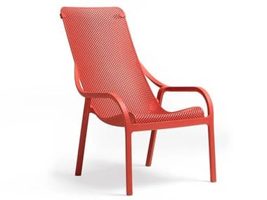 Nardi NET Fiberglass Resin Corallo Stackable Lounge Chair NAR4032975000