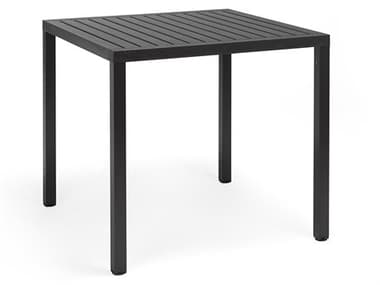 Nardi Cube 80 Aluminum Antracite 32'' Square DurelTop Dining Table NAR48052.02.000