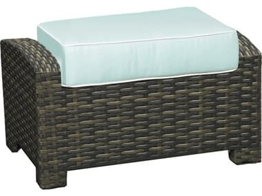 Forever Patio Brookside Wicker Rye Rectangular Ottoman with Arms NCFPBROORECRYE