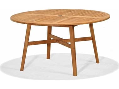 Forever Patio Universal Teak Plantation 55'' Round Dining Table NCFPUNIT2030DT55TEAK