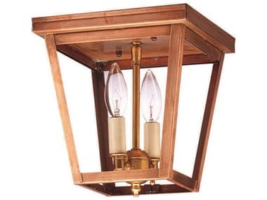 Northeast Lantern Williams 8&quot; 2-Light Brass Flush Mount NL7324